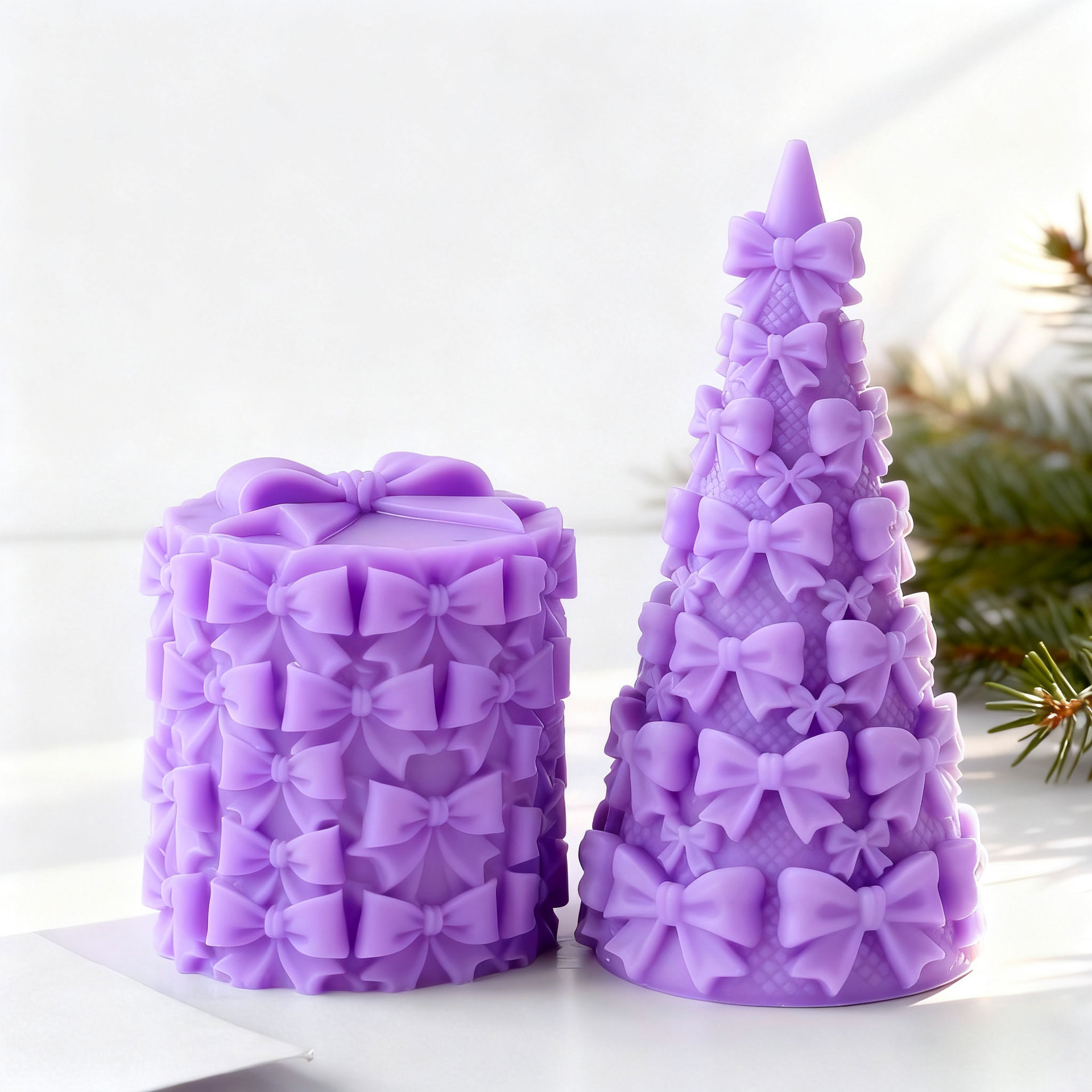 Candle Supplies Tins - 3D 나비 넥타이 크리스마스 트리 선물