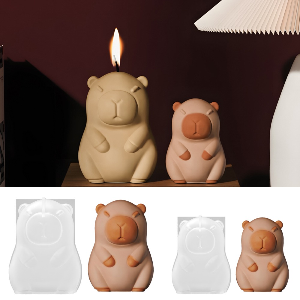 스탠딩 카피바라 향초 실리콘 몰드 3D 동물 레진 석고 - Candle Supplies Tins 리뷰 및 가격