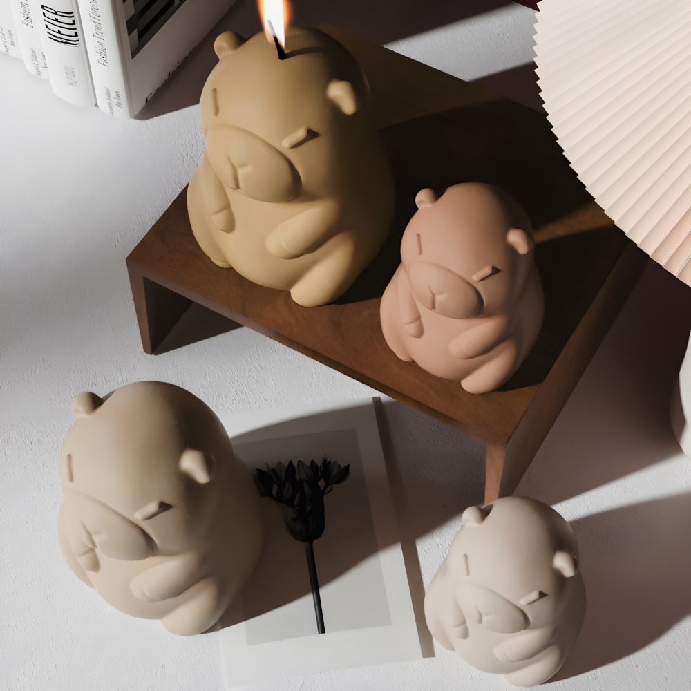 스탠딩 카피바라 향초 실리콘 몰드 3D 동물 레진 석고 - Candle Supplies Tins 리뷰 및 가격