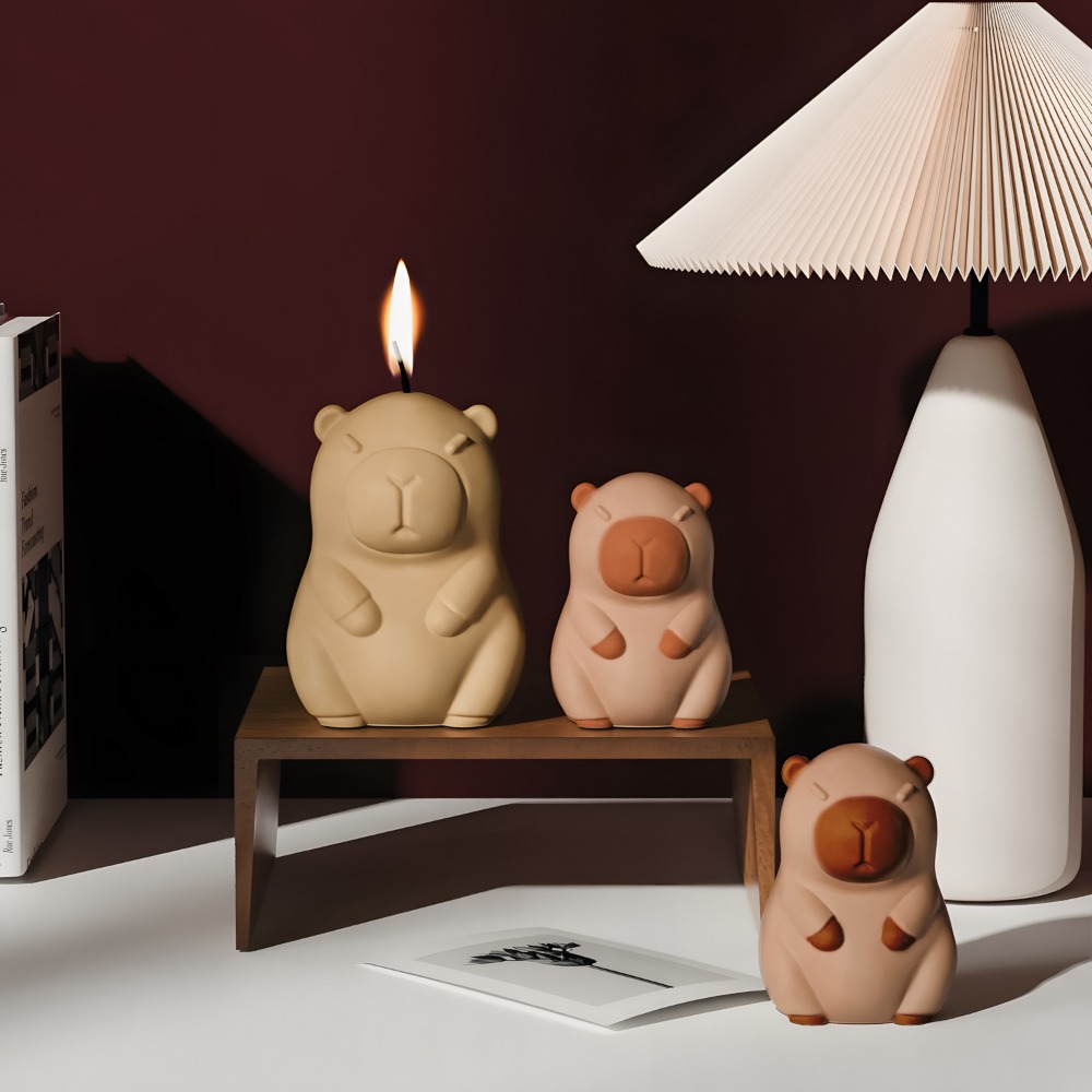 스탠딩 카피바라 향초 실리콘 몰드 3D 동물 레진 석고 - Candle Supplies Tins 리뷰 및 가격