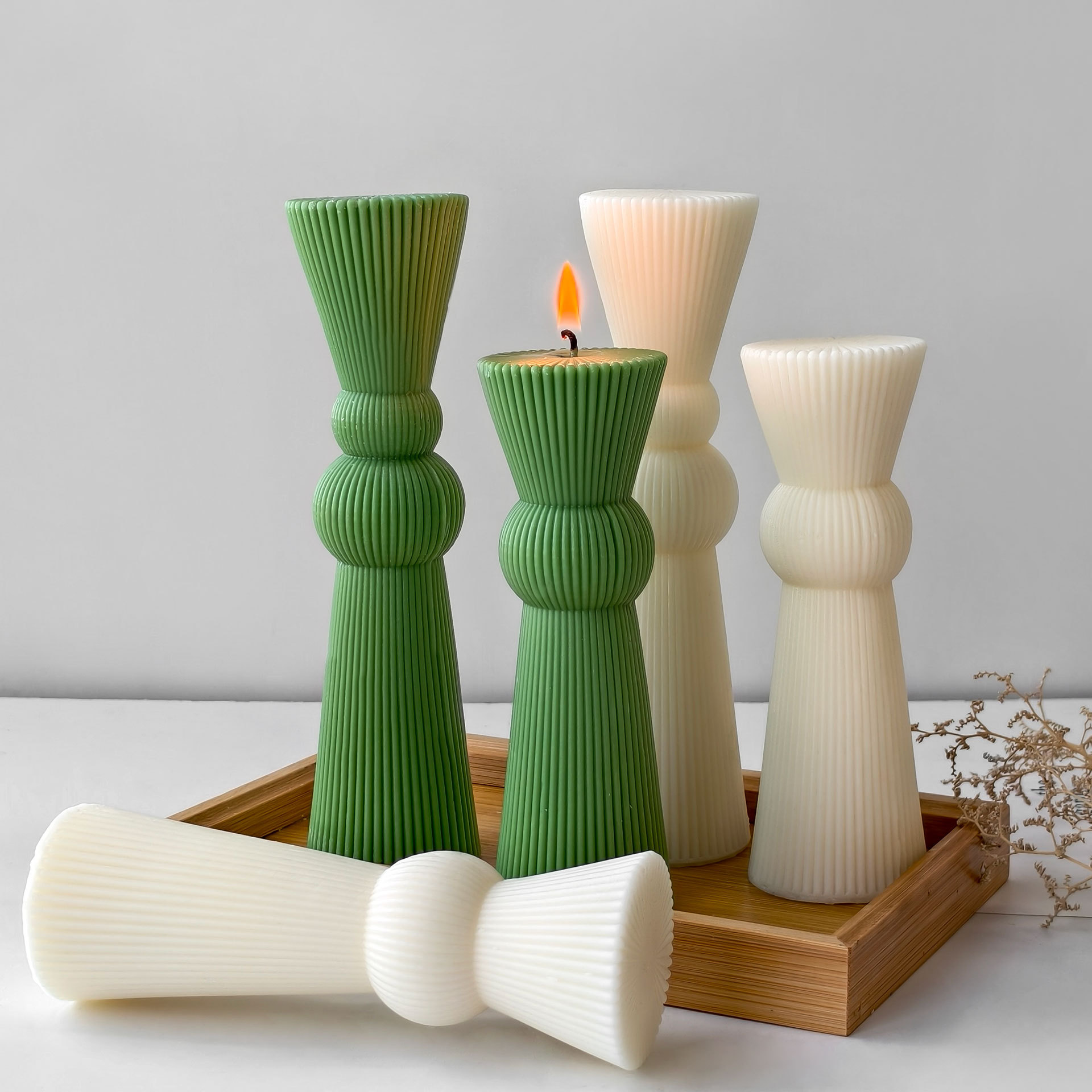 DIY 긴 막대 줄무늬 기둥 양초 금형 수제 실린더 아 - Candle Supplies Tins 리뷰 및 가격